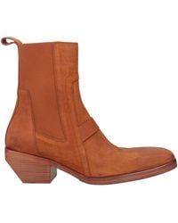 Rick Owens - Tan Ankle Boots Leather - Lyst