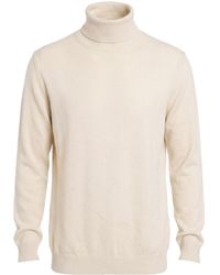 Bellwood - Cream Turtleneck Cashmere, Silk - Lyst