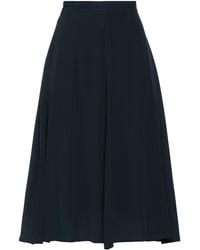 120% Lino - Midi Skirt - Lyst