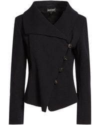 Emporio Armani - Midnight Blazer Wool, Polyester, Cotton - Lyst