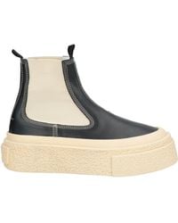 MM6 by Maison Martin Margiela - Ankle Boots Leather, Textile Fibers - Lyst