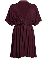 Alaïa - Mini Dress Viscose, Elastane - Lyst