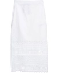 N°21 Falda a media pierna - Blanco