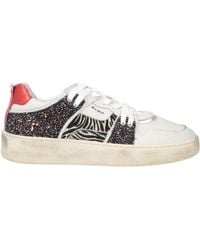 B.l.a.h - Cream Sneakers Leather, Textile Fibers - Lyst