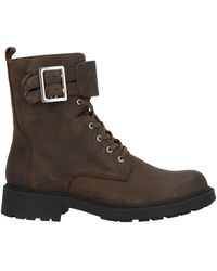 Clarks - Military Ankle Boots Leather - Lyst