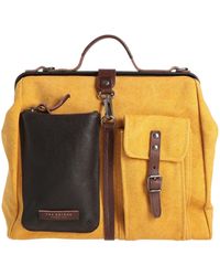 The Bridge - Marigold Handbag Textile Fibers, Leather - Lyst