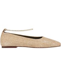 MARIA LUCA - Ballet Flats Natural Raffia - Lyst