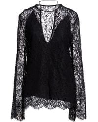 Semicouture - Top Cotton, Polyamide, Acetate, Silk - Lyst