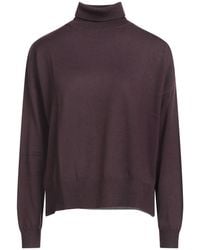 Aragona - Plum Turtleneck Merino Wool - Lyst