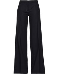 élégants et chinos Pantalons longs Pantalon Coton Giambattista Valli en coloris Noir Femme Vêtements Pantalons décontractés 
