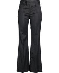 Department 5 - Charcoal Pants Virgin Wool, Polyester, Viscose, Elastane - Lyst
