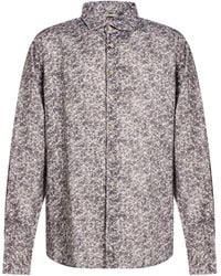 Stenströms - Charcoal Shirt Linen - Lyst