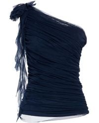 La Petite Robe Di Chiara Boni - Midnight Top Polyamide, Elastane - Lyst