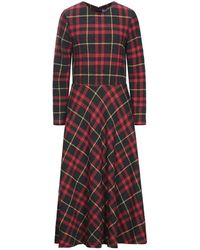 Harris Wharf London Robe longue - Rouge