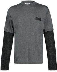 Magliano - Lead T-Shirt Cotton, Mohair Wool, Polyamide, Wool - Lyst