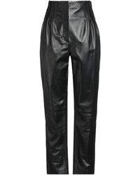 Alberta Ferretti - Pants Leather - Lyst