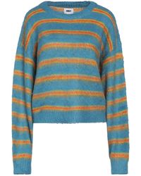 Obey Womens Allie Striped Crewneck Sweater 