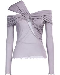 Blumarine - Lilac Top Viscose - Lyst