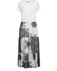 Liu Jo - Midi Dress Polyester, Cotton, Elastane - Lyst