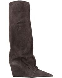 Vic Matié - Charcoal Boot Leather - Lyst