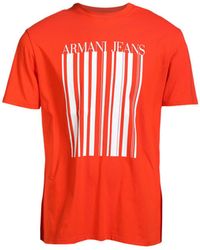 Armani Jeans T-shirts - Orange