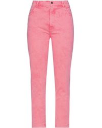 Soallure Denim Trousers - Pink