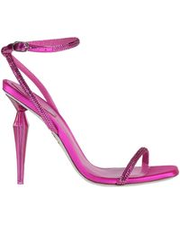 Rene Caovilla - Sandals Leather, Textile Fibers - Lyst