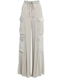 Rick Owens - Light Pants Viscose, Silk, Cotton - Lyst