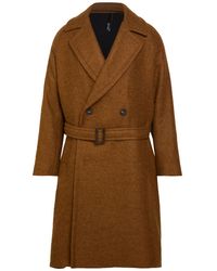 Hevò - Coat Alpaca Wool, Virgin Wool, Polyamide - Lyst