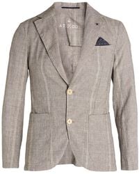 AT.P.CO - Blazer Cotton, Linen - Lyst