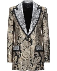 Dolce & Gabbana - Blazer Synthetic Fibers, Polyamide, Silk, Metallic Fiber, Cotton - Lyst