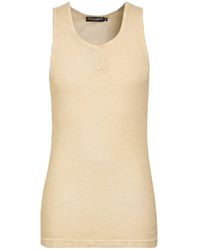 Dolce & Gabbana - Sand Tank Top Cotton - Lyst
