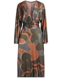 Siyu - Midi Dress Viscose, Polyamide, Polyester - Lyst