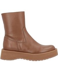 Paloma Barceló - Tan Ankle Boots Leather - Lyst