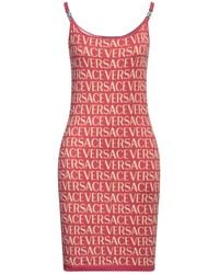 Versace - Monogramm Strick -Mini -Kleid - Lyst