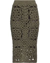 TU LIZE - Midi Skirt Acrylic, Wool - Lyst