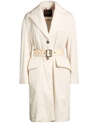 Moorer - Ivory Overcoat & Trench Coat Polyamide - Lyst