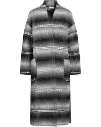 Bruno Manetti - Lead Overcoat & Trench Coat Virgin Wool, Polyamide - Lyst