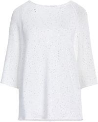 Amina Rubinacci - Sweater Linen, Nylon, Polyester - Lyst