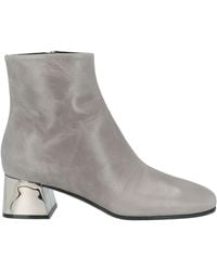 Sergio Rossi - Leather Square-Toe Ankle Boots - Lyst