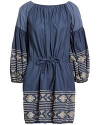 Bazar Deluxe - Slate Mini Dress Cotton - Lyst