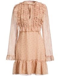Kristina Ti - Sand Mini Dress Silk - Lyst