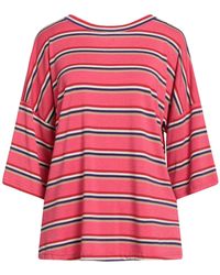 Shirtaporter - Fuchsia T-Shirt Viscose, Polyester, Elastane - Lyst