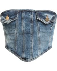 Pinko - Top Cotton, Elastane - Lyst