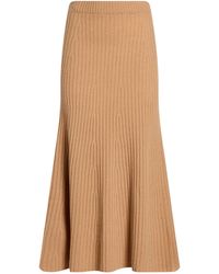 Twinset - Sand Midi Skirt Wool, Cashmere - Lyst