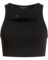 ARMANI EXCHANGE - Top Cotton, Polyester, Elastane - Lyst
