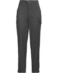 Blugirl Blumarine - Charcoal Pants Polyester, Viscose, Elastane - Lyst