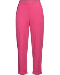 19.70 Nineteen Seventy - Fuchsia Pants Viscose, Polyamide, Elastane - Lyst