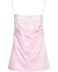 Jil Sander - Top Cotton, Viscose, Polyamide - Lyst