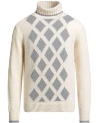 Fedeli - Ivory Turtleneck Cashmere - Lyst